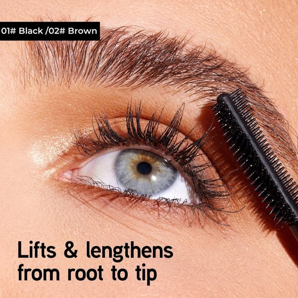 💖KOOP 1, KRIJG 2 GRATIS💖Tweekleurige mascara in zwart en bruin voor de perfecte wimperlook.