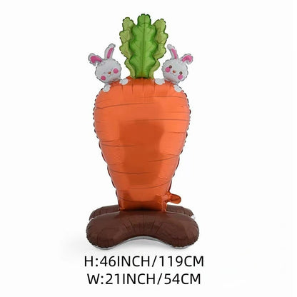 🎁 Oster-Frühbucher-Sale 🐰 Riesen 3D-Steh-Hase-Ballon – selbststehend für festliche Stimmung-Kostenlose Luftpumpe