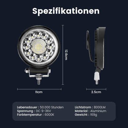 💡4-Zoll-LED-Pod mit 99 W für Offroad-Anwendungen✨