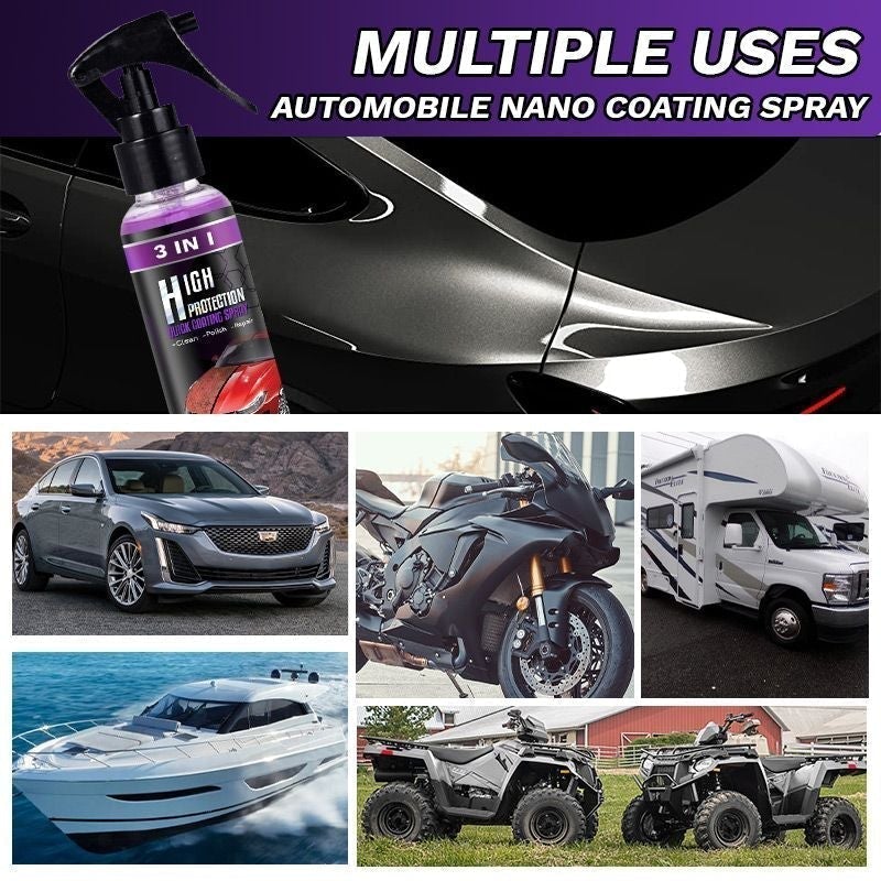⏳Begrenzte Zeit 50% Rabatt💥3-IN-1 Hoher Schutz Schnelles Auto-Beschichtung Spray