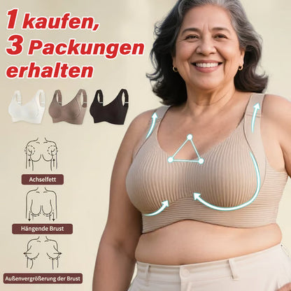 🎁Letzter Tag: 1 kaufen, 3 Packungen erhalten (JE NUR 8,33 €)🔥Superfestigender, bügelloser Vollschalen-BH, ganztägiger Komfort, kein Hängen mehr