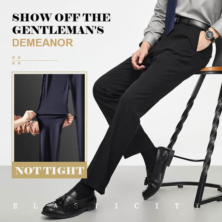 💥Father's Day Special - 50% discount💥Classic men's trousers with high stretch content