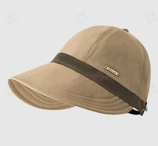 ✨Women’s UPF 50+ Elegant Foldable Sun Hat – Wide-Brim Cotton Bucket Hat with Neck Flap &amp; Adjustable Strap 🌞🇬🇧 | Packable, Breathable &amp; Beach-Ready