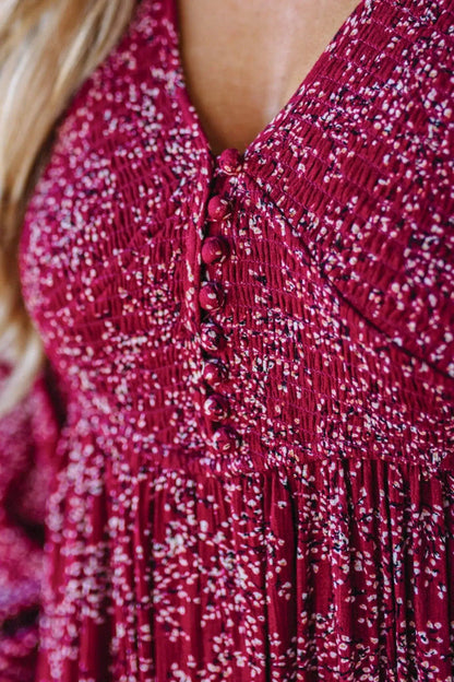 💃Blumen-Maxikleid aus Viskose mit geraffter Taille und Futter.