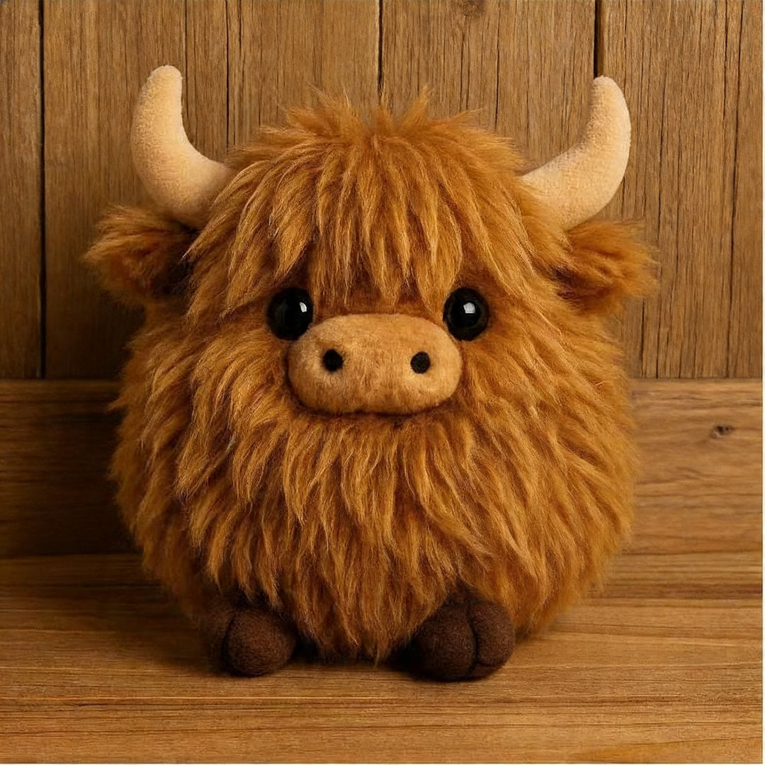 🔥 THE VIRAL EMOTIONAL SUPPORT PLUSH! 🐂 Highland Cow Plush 💖 Soft, Cuddly &amp; Perfect for Stress Relief