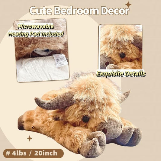 🔥Mega-Angebot: 50% Rabatt 🎁 Niedliches, plüschiges Kuscheltier im Design einer schottischen Hochlandkuh