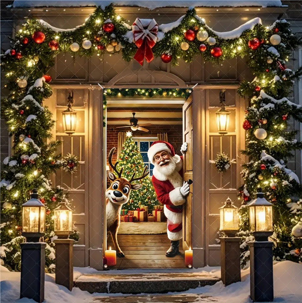🔥Solange der Vorrat reicht 50 % Rabatt!🎉Weihnachts-Türdekorationsbanner