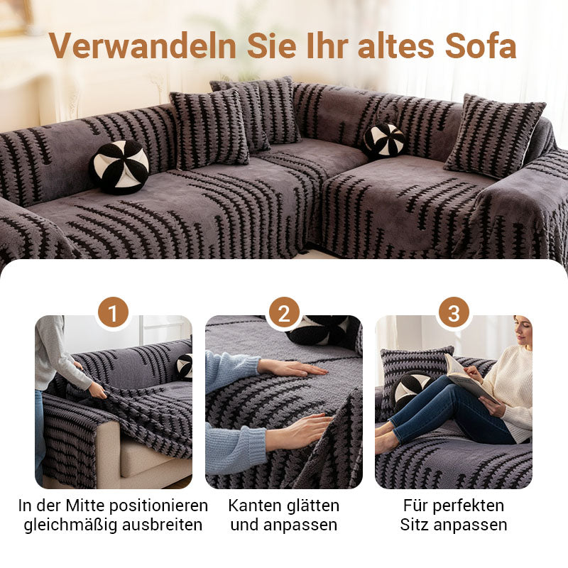 🛋️ 57 % RABATT! 🧸 PLÜSCH-SOFAÜBERZÜGE – Ultraweiches Sherpa- und kratzfestes Material, maschinenwaschbar, mit elastischen Ecken für sicheren Halt 🐾✨