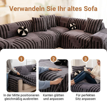 🛋️ 57 % RABATT! 🧸 PLÜSCH-SOFAÜBERZÜGE – Ultraweiches Sherpa- und kratzfestes Material, maschinenwaschbar, mit elastischen Ecken für sicheren Halt 🐾✨