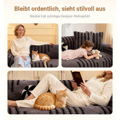 🛋️ 57 % RABATT! 🧸 PLÜSCH-SOFAÜBERZÜGE – Ultraweiches Sherpa- und kratzfestes Material, maschinenwaschbar, mit elastischen Ecken für sicheren Halt 🐾✨