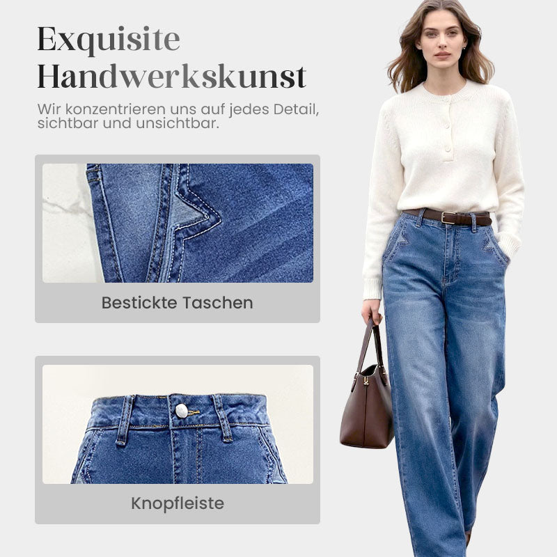 💎 -50% AUF VINTAGE JEANS! 💎 Damen Hochbund &amp; Weitbein: Retro-Style, Bequeme Passform &amp; Lässiger Look 👖✨