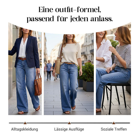 💎 -50% AUF VINTAGE JEANS! 💎 Damen Hochbund &amp; Weitbein: Retro-Style, Bequeme Passform &amp; Lässiger Look 👖✨