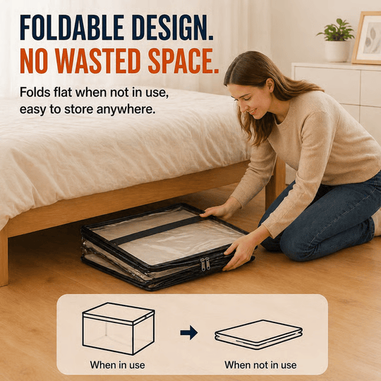 🎁 📦Large Heavy-Duty Thick Plastic Clear Storage Bag for Clothes, Moving &amp; Storage