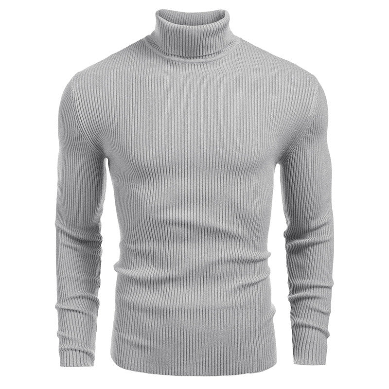 Rollkragen-Strickpullover für Herren im Winter