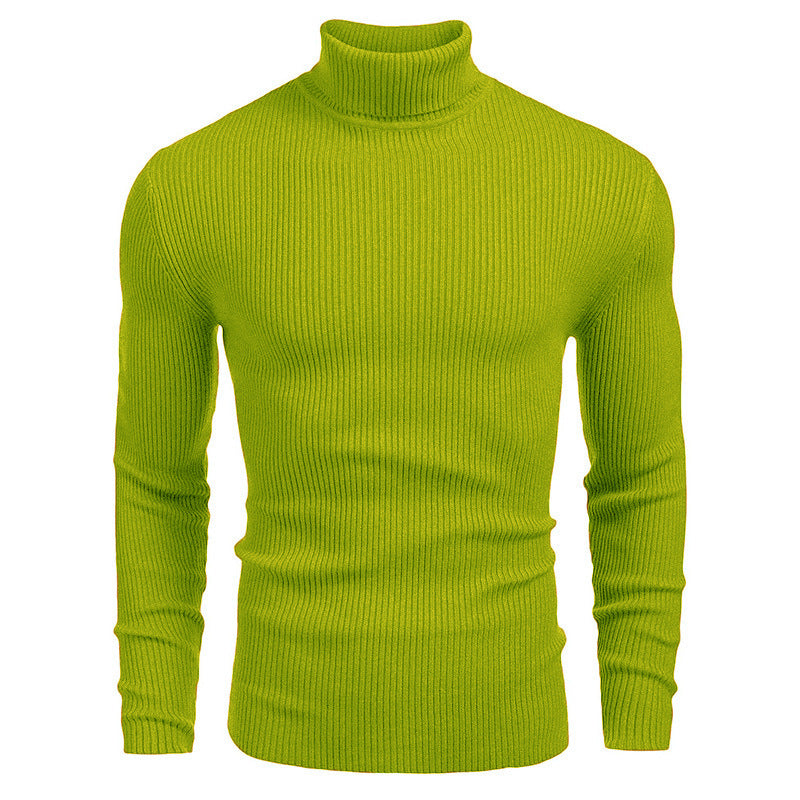 Rollkragen-Strickpullover für Herren im Winter