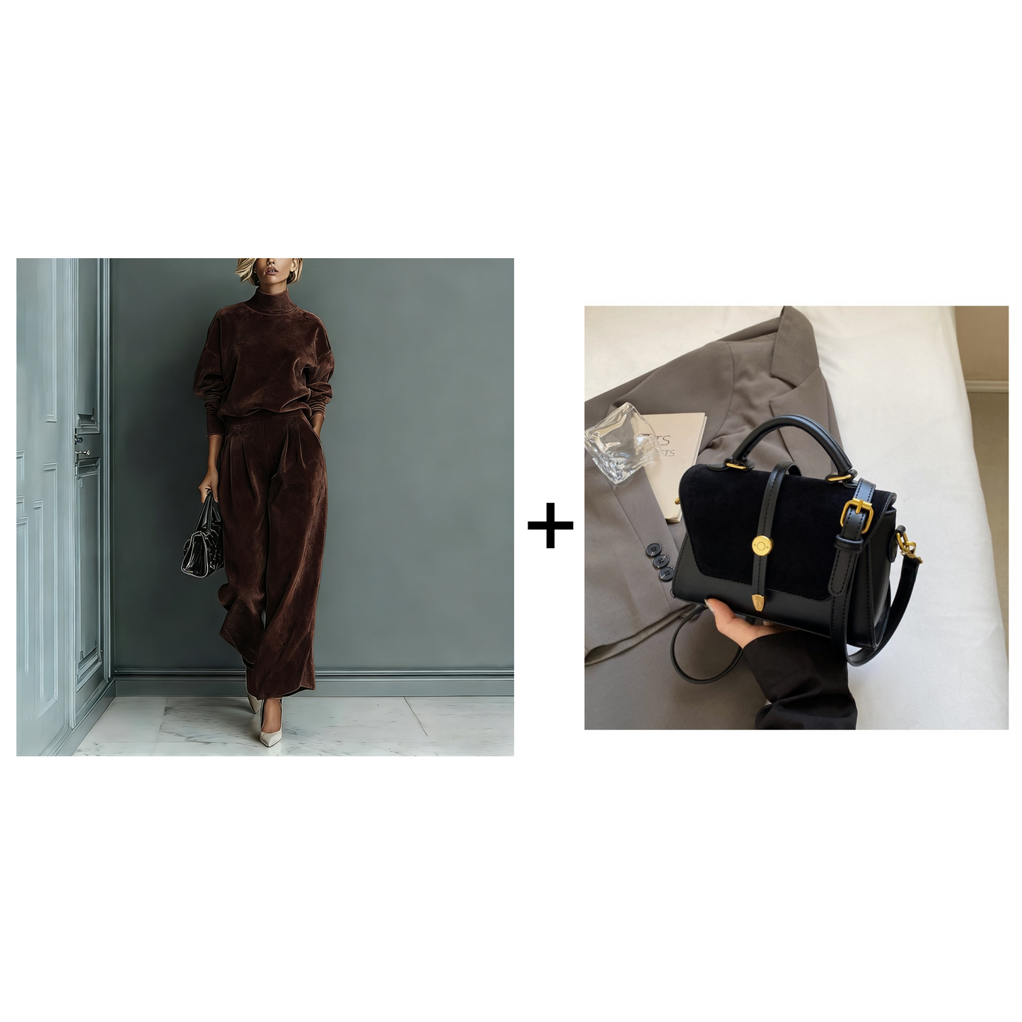 🔥Solange der Vorrat reicht 50 % Rabatt!🎉Damen-Freizeit-Set: Warmes Oberteil & Weite Hose, 2-teilig – Bequem & stylisch im Bundle!