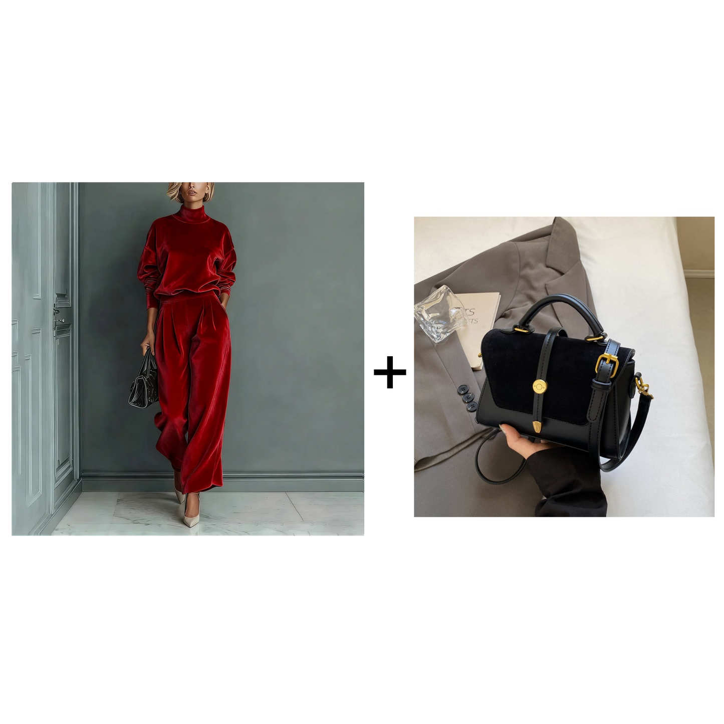 🔥Solange der Vorrat reicht 50 % Rabatt!🎉Damen-Freizeit-Set: Warmes Oberteil & Weite Hose, 2-teilig – Bequem & stylisch im Bundle!