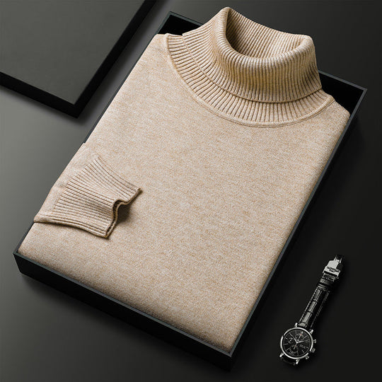 🧶 50 % RABATT PÅ VARMT SALG! ✨ Premium kasjmirgenser herre ensfarget - Mykt, behagelig garn med moderne passform for jobb &amp; Fritid 👔🎯