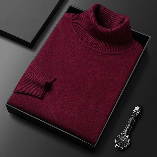 🧶 50 % RABATT PÅ VARMT SALG! ✨ Premium kasjmirgenser herre ensfarget - Mykt, behagelig garn med moderne passform for jobb &amp; Fritid 👔🎯