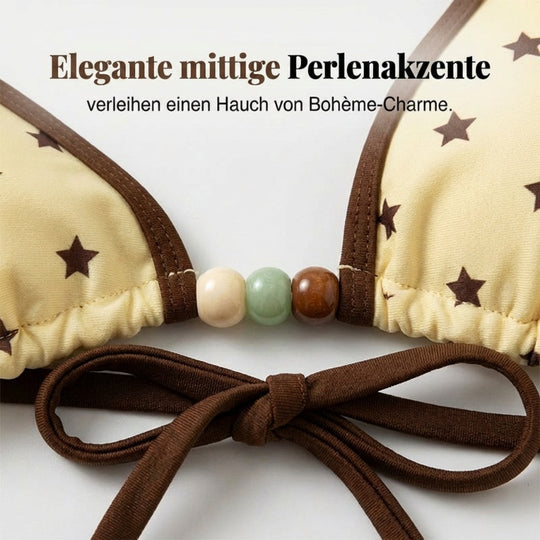 Sexy zweiteiliger Badeanzug mit Kordelzug für Damen