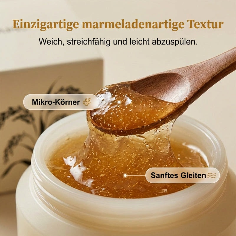 Reis-Gesichtsmaske zum Aufhellen, Befeuchten und Peelen