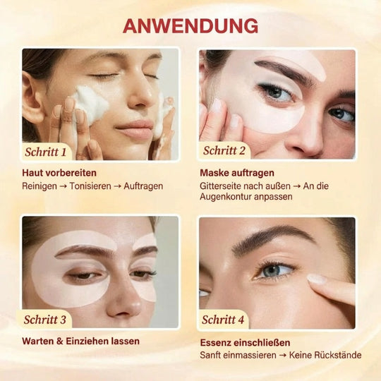 Augenmaske mit Bio-Kollagen, Peptid-Komplex &amp; Vitamin C