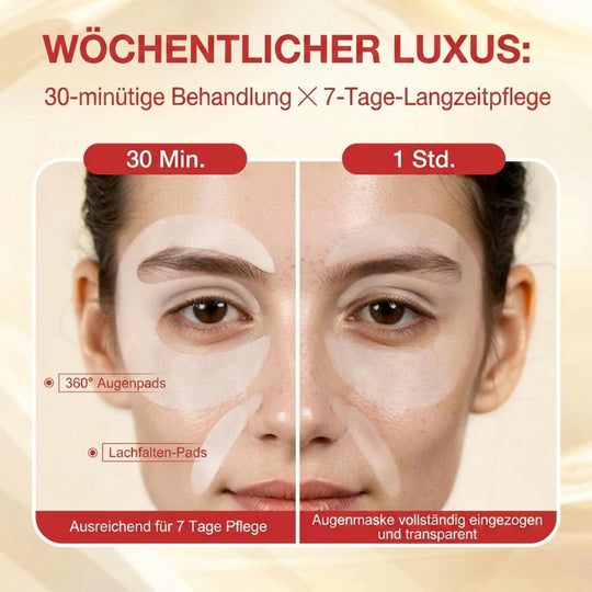 Augenmaske mit Bio-Kollagen, Peptid-Komplex &amp; Vitamin C