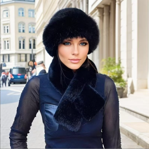 🧣👒Perfektes Set: Winterschal &amp; Plüschmütze - Das Wärme-Duo für frostige Tage🎁