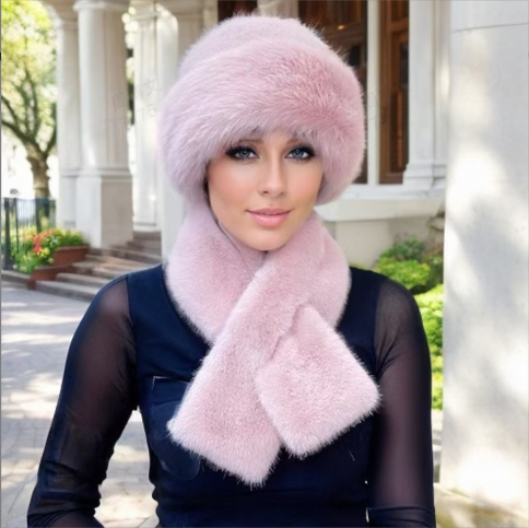 🧣👒Perfektes Set: Winterschal &amp; Plüschmütze - Das Wärme-Duo für frostige Tage🎁