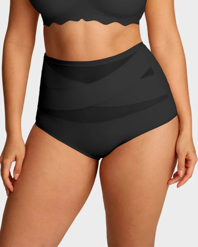 💖Last Day-Buy 1 Get 3 Packs💖Plus-Size High-Waist Cross Tummy Control Panties