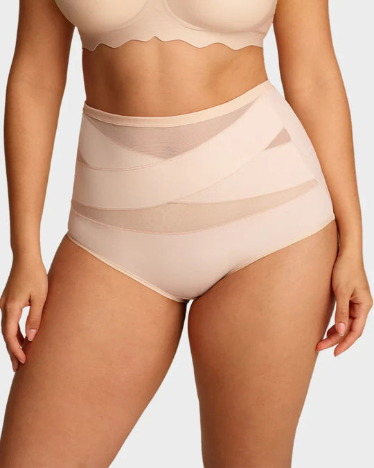 💖Last Day-Buy 1 Get 3 Packs💖Plus-Size High-Waist Cross Tummy Control Panties