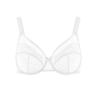 💜Enchante Floral Lace Plus Size Underwire Unlined Unpadded Minimizer Full Coverage Bra Women&