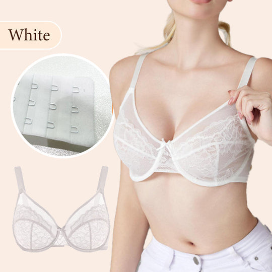 🏆 LIMITED-TIME 50% OFF! 💐Minimal lace bra with full coverage