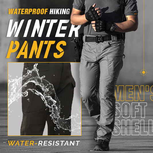 ❄️ 🧗Winter Outdoor wasserdichte Softshell-Thermohose mit Fleecefutter☔