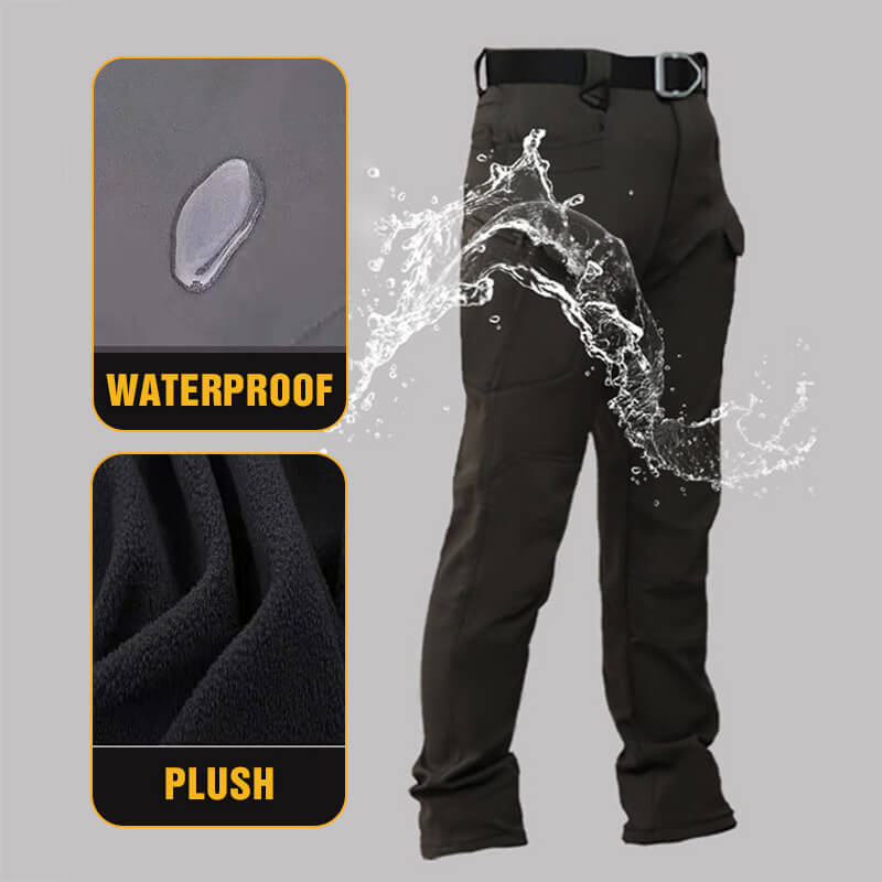 ❄️ 🧗Winter Outdoor wasserdichte Softshell-Thermohose mit Fleecefutter☔