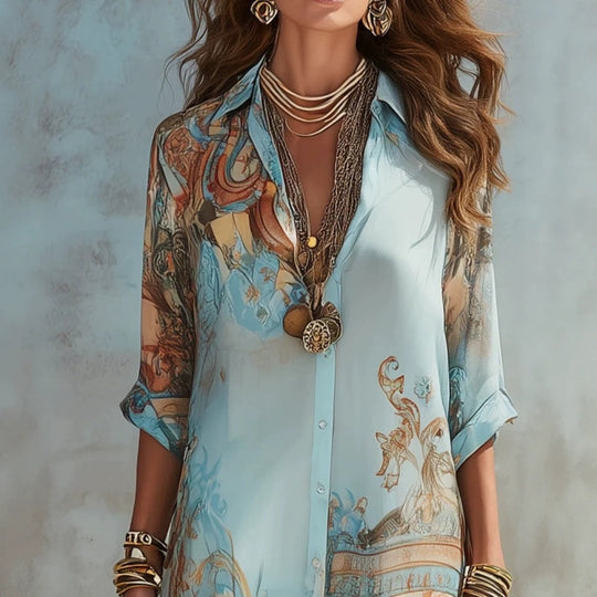 🎁✨ NEW ARRIVAL – 50% OFF TODAY! 💐 Women’s Elegant Retro Print Maxi Dress 🌸 Vintage-Inspired Style, Flattering Fit &amp; Effortless Elegance