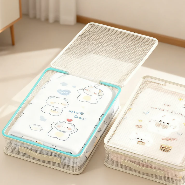 📦✨ Transparente PVC-Netz Aufbewahrungstasche – Übersichtlich ✅ langlebig 🌿 für Ordnung in jedem Raum. Übersichtlich, stabil & vielseitig einsetzbar!