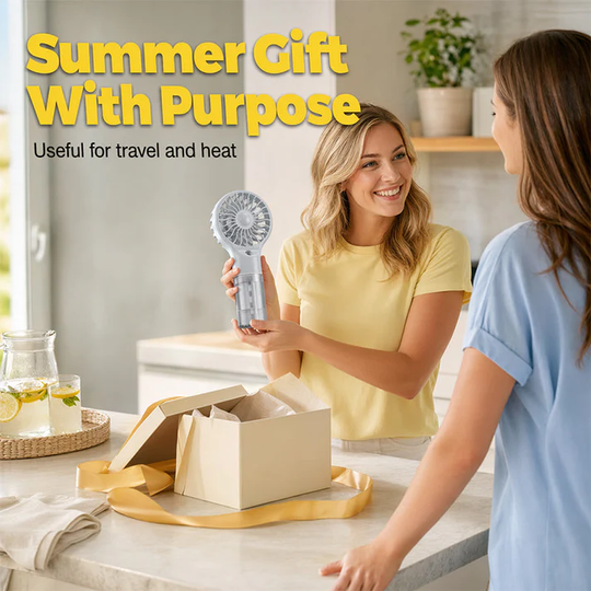 🏖️❄️ 50% OFF TODAY! 💦 Portable Handheld Mist Cooling Fan ✨ Instant Cooling Relief for Hot Summer Days, Travel &amp; Outdoor Activities