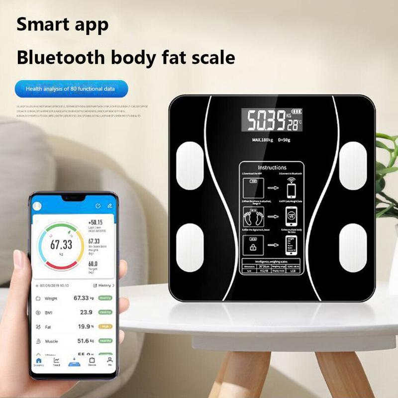 🏅sconto del 50%🔥 Bilancia digitale intelligente per peso e massa grassa 🏃‍