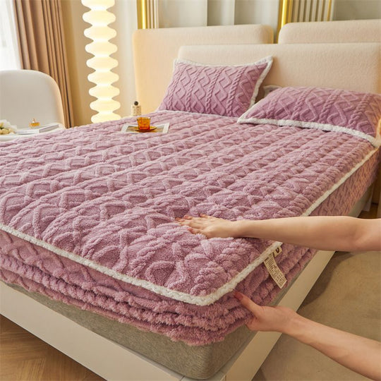🛏️  WARME PASSGENAUEN BETTWÄSCHE – Gebürstete Flanell-Bettwäsche mit tiefen Taschen und rutschfesten Ecken für ganzjährigen Komfort ❄️🛌