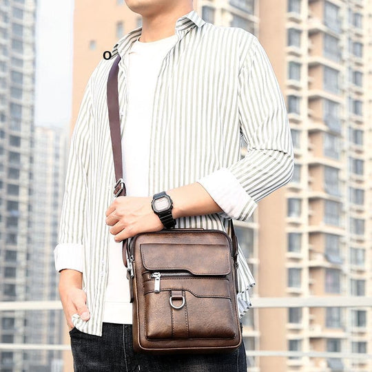 Portable shoulder bag for men