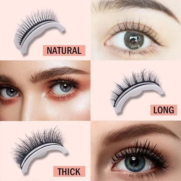❤️‍🔥Kauf 1 und bekomme 1 gratis dazu（2 Paar）✨Wiederverwendbare selbstklebende Wimpern