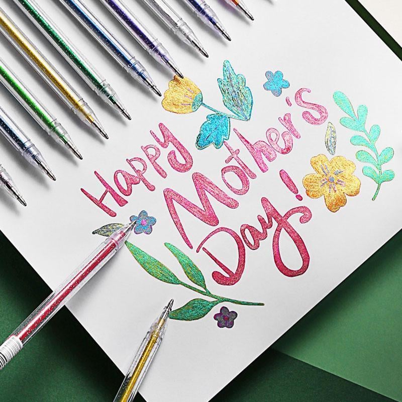 🎨 Glitzernder Gelstift-Set🎄Leuchtende Farben, grenzenlose Kreativität