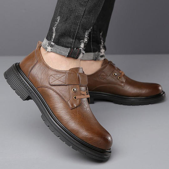 Bríste bog leathair retro PU breathable na bhfear