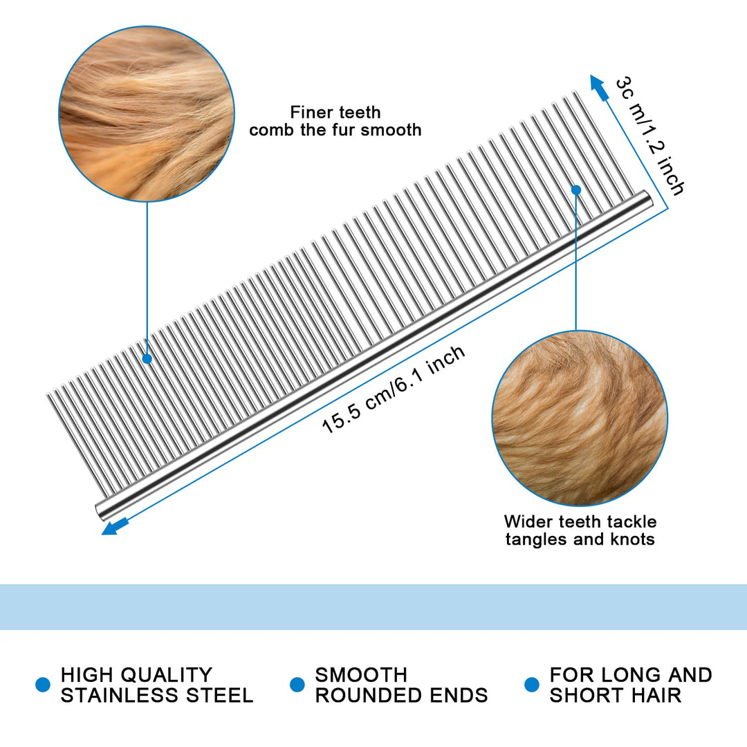 🐶Dual-Sided Pet Grooming Comb for Dogs &amp; Cats