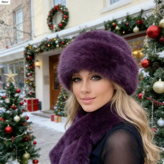 🧣👒Perfektes Set: Winterschal &amp; Plüschmütze - Das Wärme-Duo für frostige Tage🎁