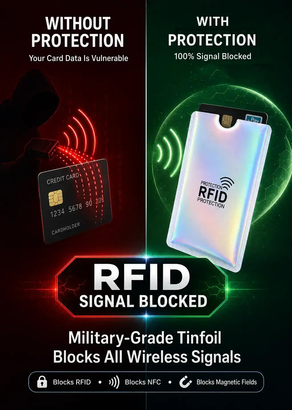 RFID Blocking Sleeves for Credit Cards