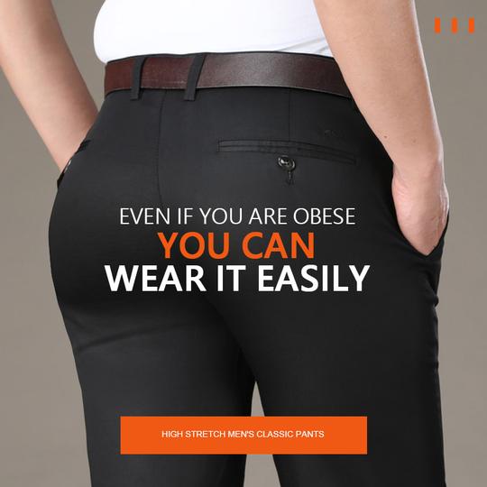 💥Father's Day Special - 50% discount💥Classic men's trousers with high stretch content
