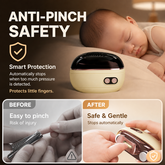 🎉 2026 Sale — Over 113,000 Sold! ✂️ 2-in-1 Smart Electric Nail Clipper &amp; Polisher – Anti-Pinch Safety &amp; LED Light 💅