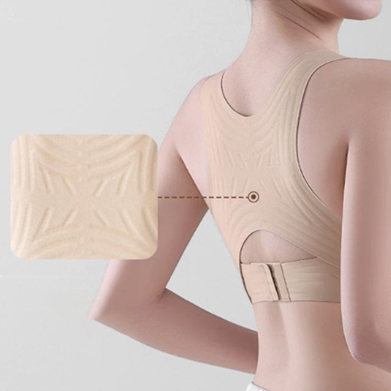 Women’s Beige Wireless Bra, Soft Breathable Non-removable Moulded Cups, Yoga Fitness Sportswear for Gym &amp; Daily Training